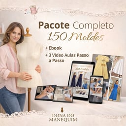  PACOTE COMPLETO 150 MOLDES + EBOOK